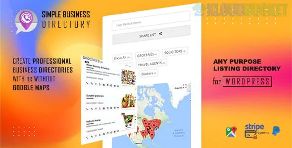 Simple Business Directory with Maps, Store Locator, Distance Search 15.0.5