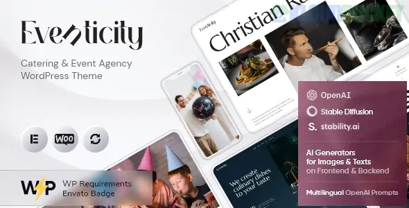 Eventicity - Catering & Event Agency WordPress Theme 1.1
