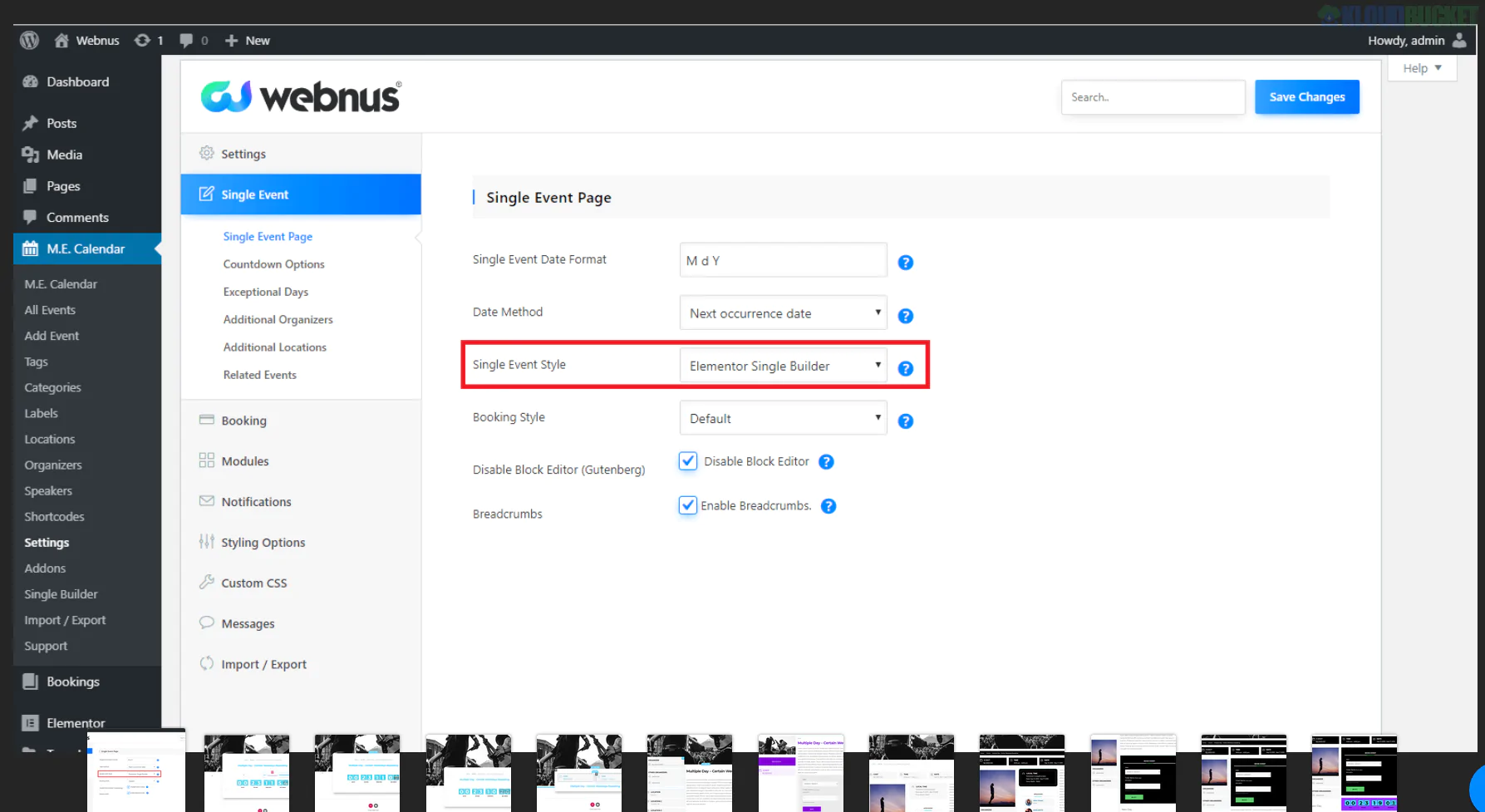 Elementor Single Builder for Modern Events Calendar (MEC) 1.11.0