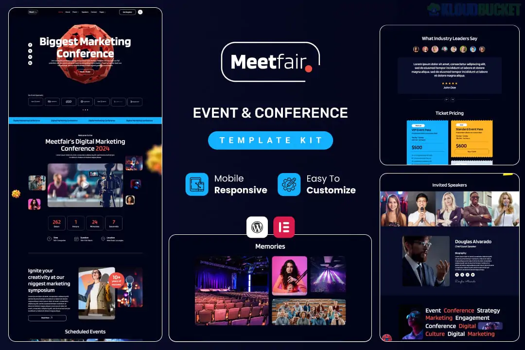 Meetfair - Event & Conference Elementor Template Kit 1.0.4