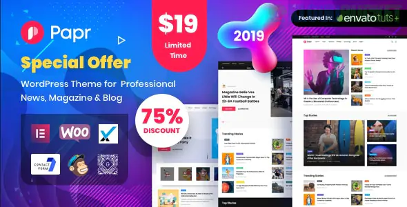 News Magazine Papr | News Magazine WordPress Theme 1.5.2