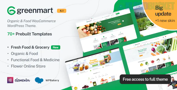 GreenMart Theme | Organic & Food WooCommerce WordPress Theme 4.1.24