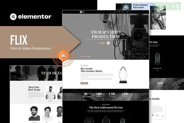 Flix - Film & Video Production Elementor Template Kit 1.1.1