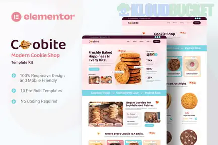 Coobite - Modern Cookie Shop Elementor Template Kit 1.1.2