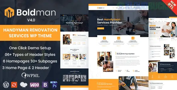 Boldman - Handyman Renovation Services WordPress Theme 7.2