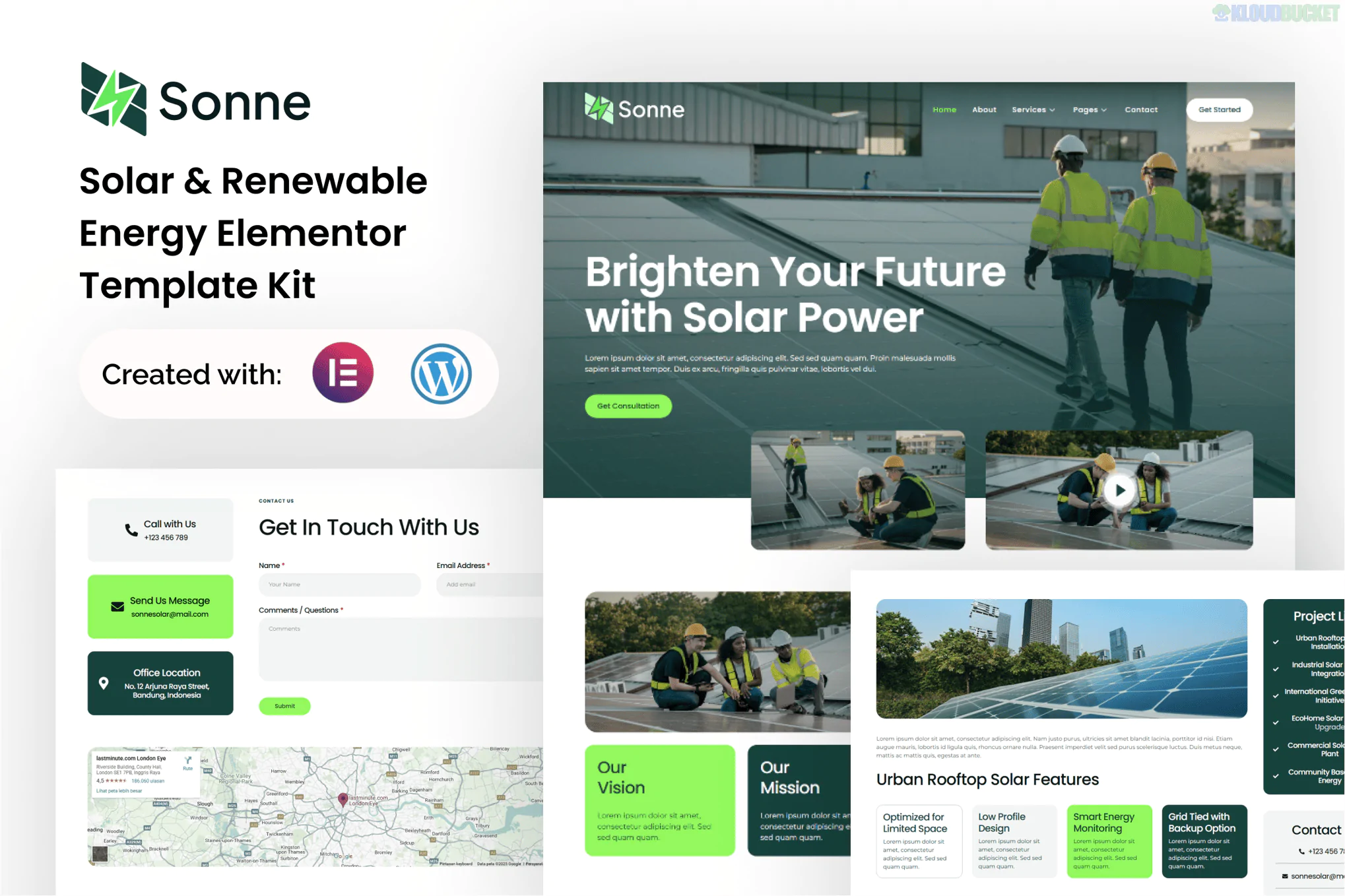 Sonne - Solar & Renewable Energy Elementor Template Kit  1.1.1