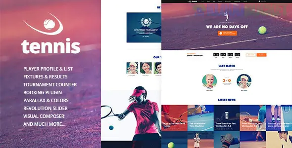 Tennis - Sport Club & Events WordPress Theme 1.2.3