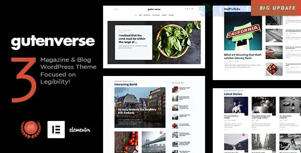 GutenVerse - Magazine and Blog Theme 4.2
