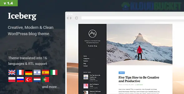 Iceberg - Simple & Minimal Personal Content-focused Wordpress Blog Theme 2.2.1