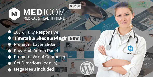 Medicom - Medical & Health WordPress Theme 3.0.8