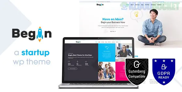 Begin | Business, Startup WordPress Theme 1.9