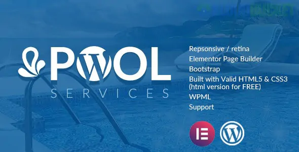 Pool Services WordPress Theme + RTL 3.3