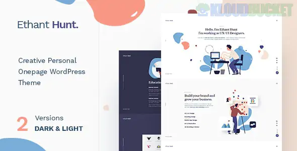 Ethant Hunt - Personal Onepage WordPress Theme 1.0.1