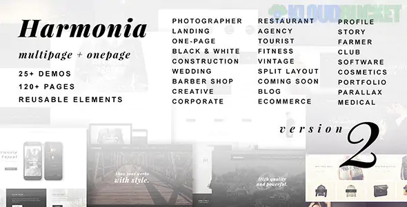 Harmonia - Creative Multi-Purpose WordPress Theme 1.5.2