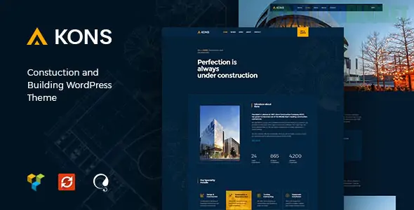 Kons - Construction and Building WordPress Theme 1.0.7