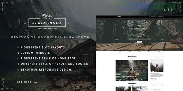 Springbook - Responsive WordPress Blog Travel Photography Theme 1.0.1