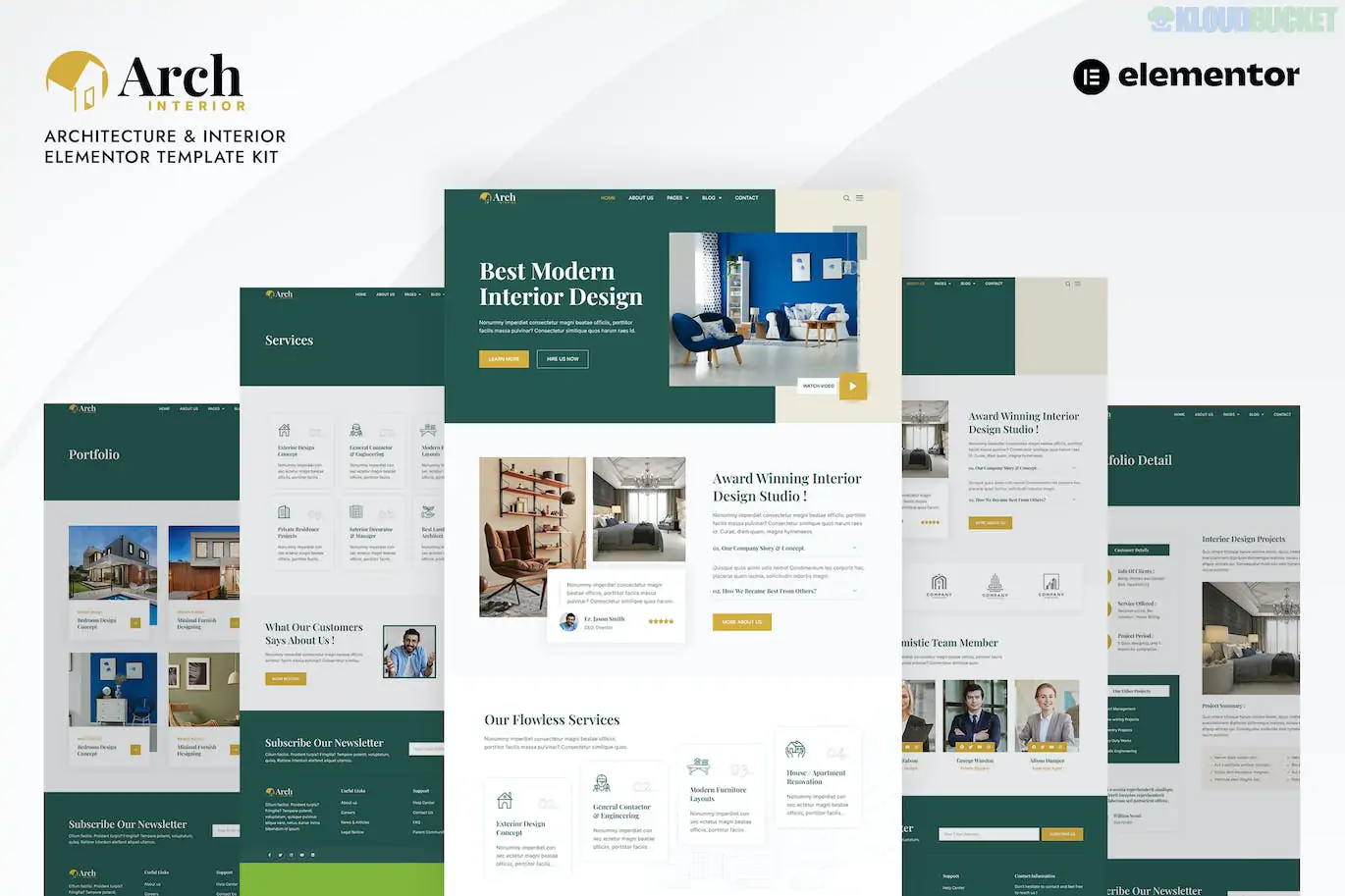 Archinterior - Architecture & Interior Elementor Pro Template Kit