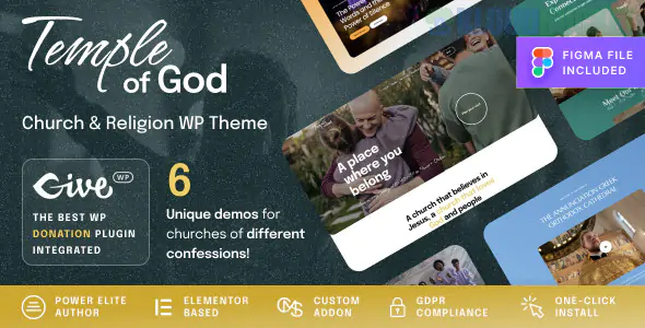 Temple of God | Religion and Church WordPress Theme 1.1.0