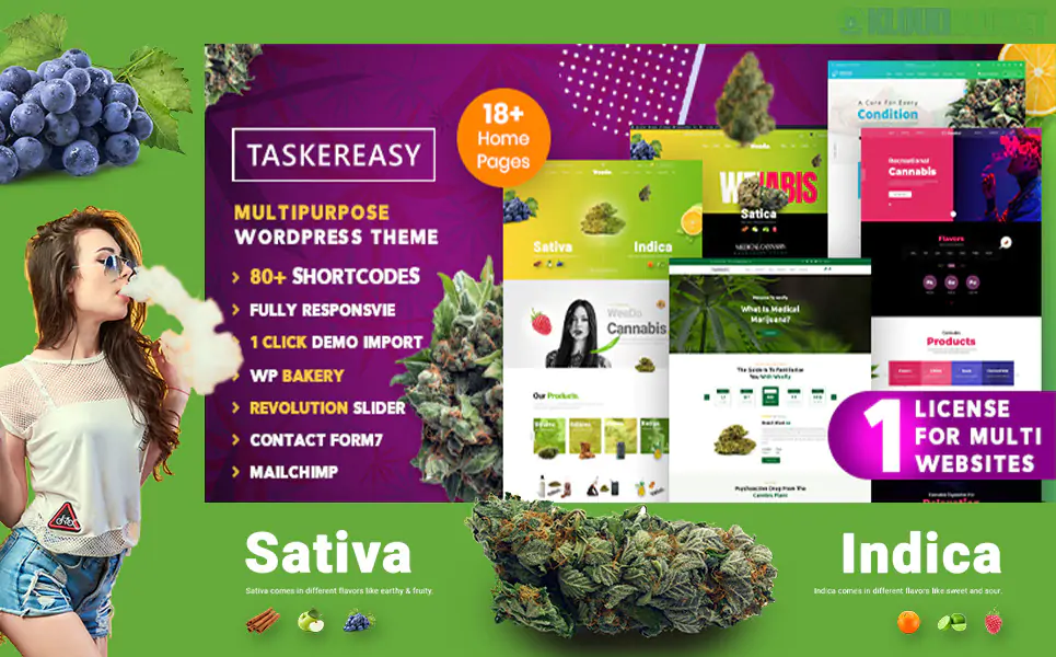 Taskereasy - Cannabis Multipurpose WordPress Theme 1.0.0