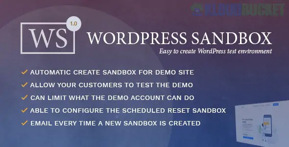 WordPress Sandbox - Easy To Create a Test Environment 1.0.4