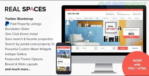 Real Spaces - WordPress Properties Directory Theme 3.2.3
