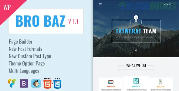 BroBaz - Corporate & Blog WordPress Theme