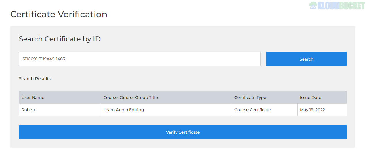 LearnDash Certificate Verify & Share 1.6.16