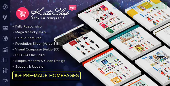 KuteShop Theme | Fashion, Electronics & Marketplace Elementor WooCommerce 4.2.4