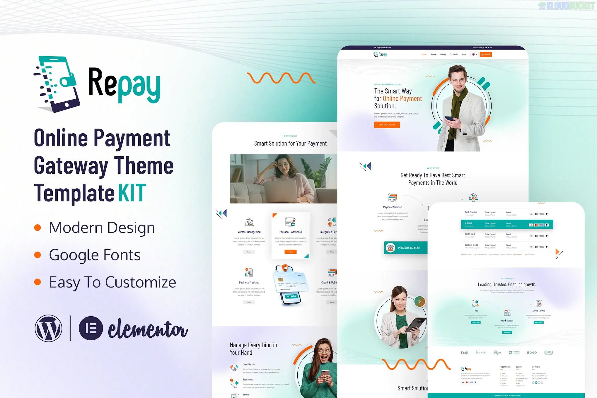 Repay - Payment Gateway Elementor Template Kit