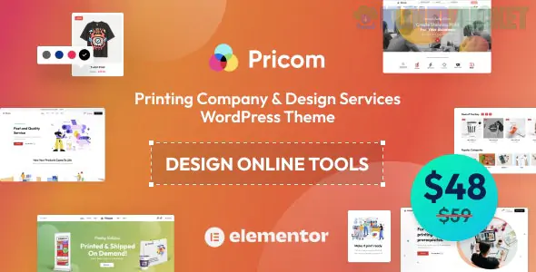 Pricom - Printing Company & Design Services WordPress Theme 1.8.1
