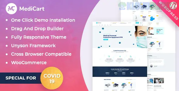 Medicart - PPE Kit Responsive WordPress Theme 1.0.8
