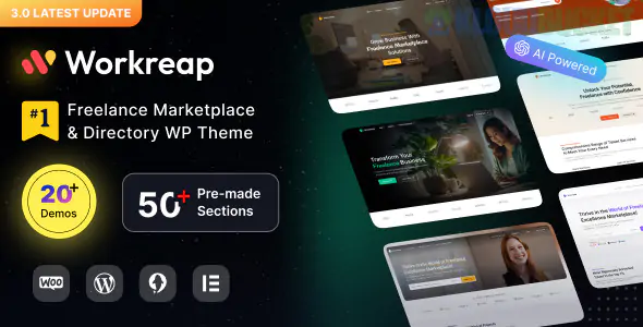 Workreap Theme | Freelance Marketplace and Directory WordPress Theme 3.2.2