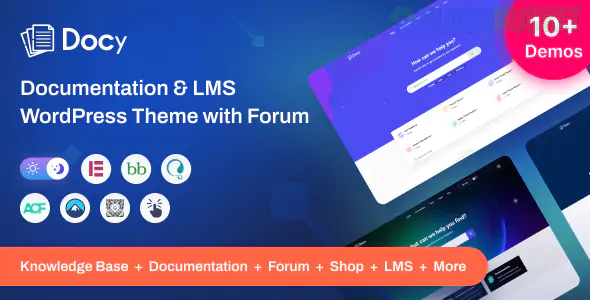 Docy Theme | Documentation and Knowledge base WordPress Theme with Helpdesk Forum 4.0.3