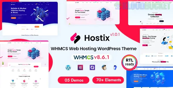 Hostix - Hosting WHMCS WordPress Theme 2.0.2