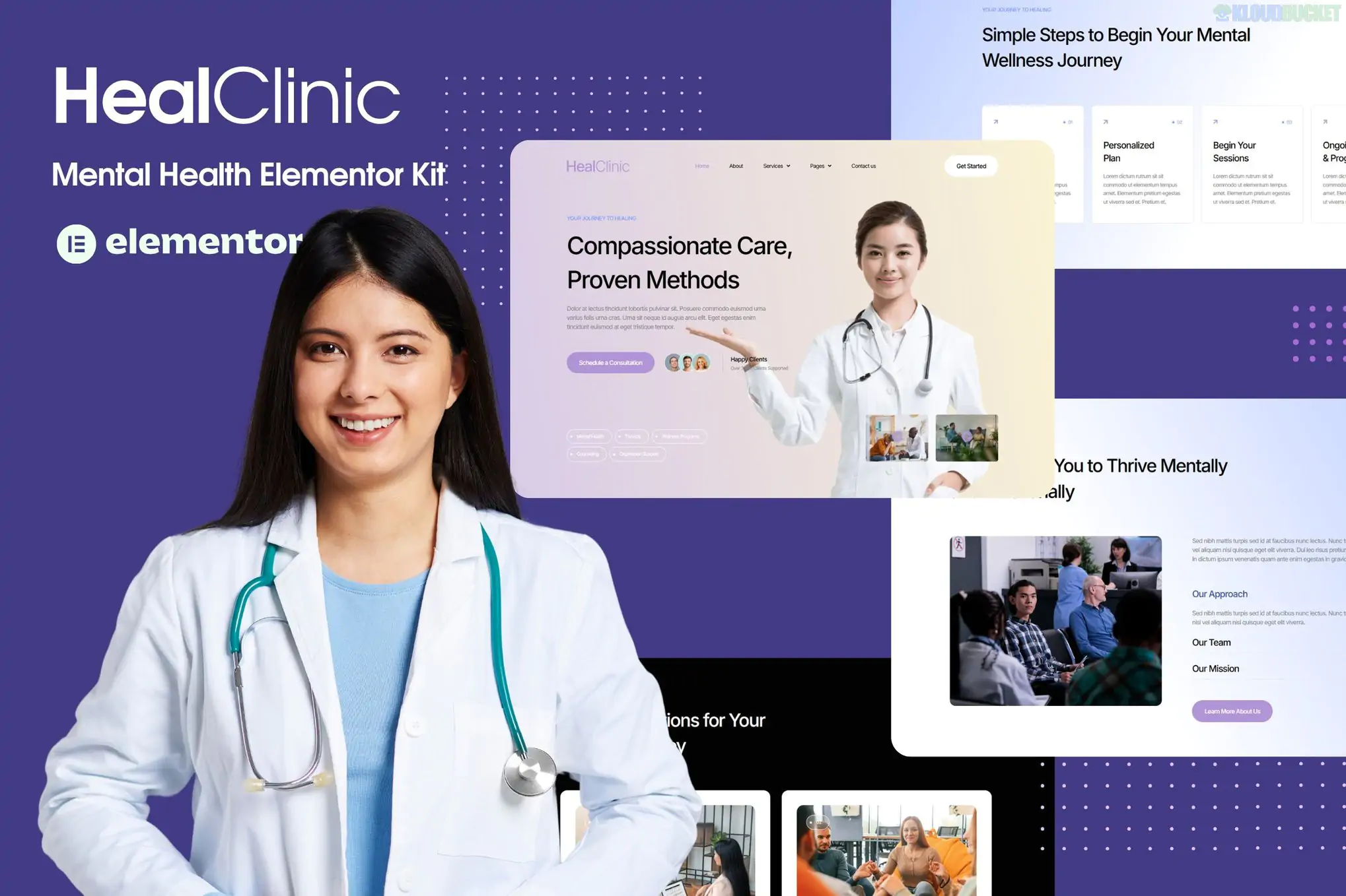 HealClinic - Health Care Center Elementor Kit Template 1.1.1