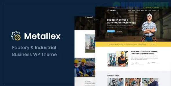 Metallex - Industrial And Engineering WordPress Theme 1.0