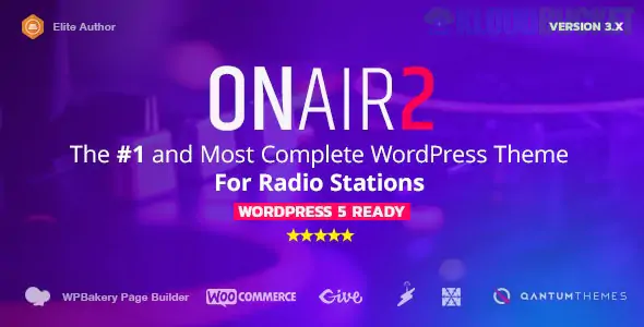 Onair2: Radio Station WordPress Theme With Non|Stop Music Player 5.9.2