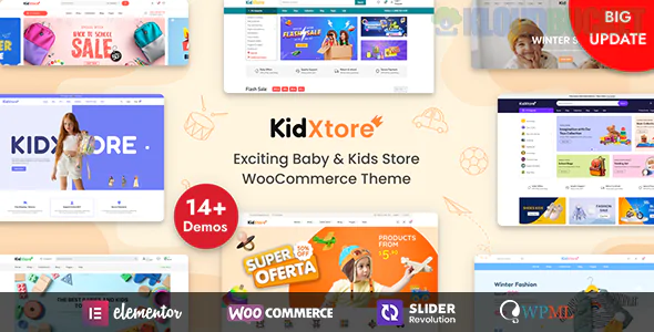 KidXtore - Kids Clothing and Toys Store Elementor WooCommerce WordPress Theme 2.7