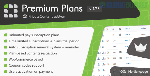 PrivateContent - Premium Plans add-on 2.7.1