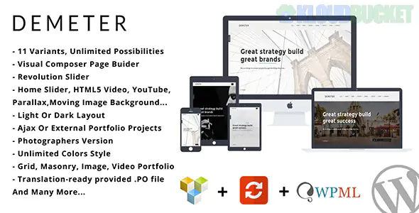 Demeter - One-Page Parallax WordPress Theme 1.5.0