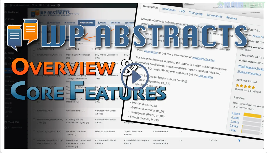 WP Abstracts - Manage Abstracts & Peer Review using WordPress 2.7.1