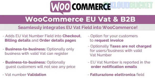 WooCommerce Eu Vat & B2B 13.2