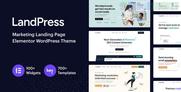 LandPress - Marketing Landing Page Elementor WordPress Theme 1.5.0