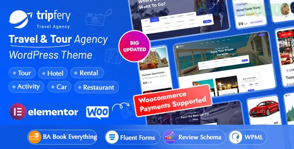 Tripfery - Travel & Tour Booking WordPress Theme 1.3.2