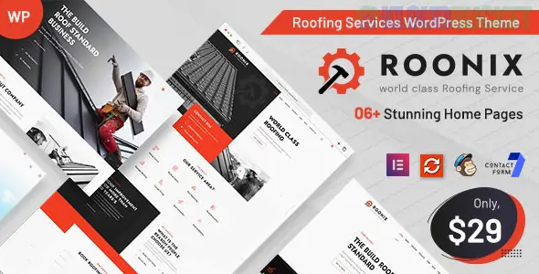 Roonix - Roofing Services WordPress Theme 1.5