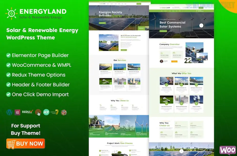Energyland - Solar & Renewable Energy WordPress Theme 1.0
