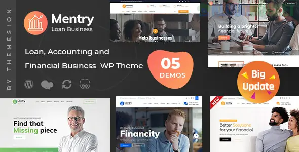 Mentry - Loan and Financial WordPress Theme 2.7