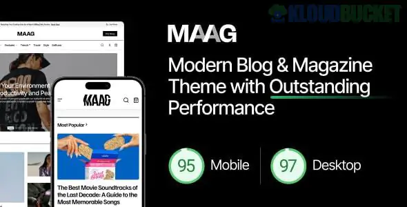 Maag - Modern Blog & Magazine WordPress Theme 1.0.4