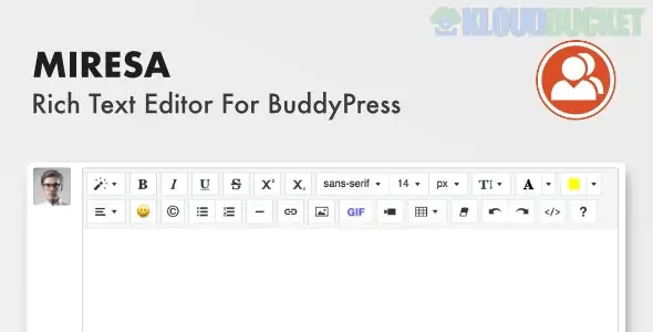 Miresa - WordPress Rich Text Editor For BuddyPress 1.0.6