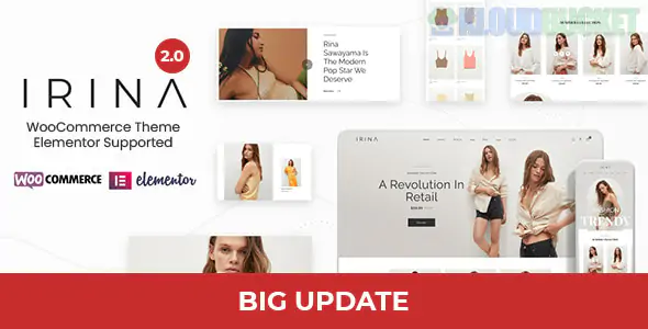 IRINA Theme | Elementor WooCommerce Theme 2.0.7